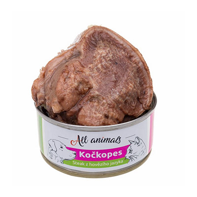 All Animals Kočkopes Hovadzi jazyk steak 100g vnutro